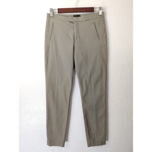 ATM Anthony Thomas Melillo Green Faded Sage Enzyme Wash Slim Pants Size 0